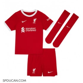 Dječji Nogometni Dres Liverpool Virgil van Dijk #4 Domaci 2023-24 Kratak Rukav (+ Kratke hlače)
